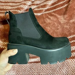 LAMODA Tough Love Platform Chelsea Boot